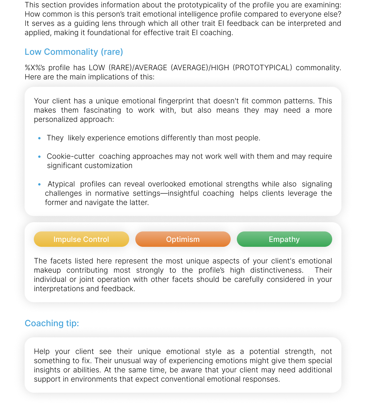 Prototypicality Analysis